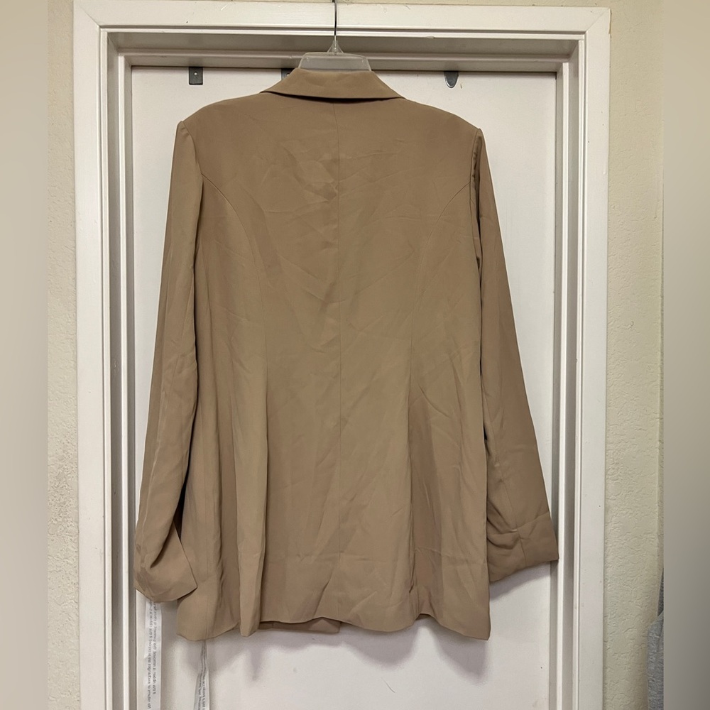 Zahraa The Label: Carolina Tie Waist Blazer - taupe - size XL - NWT - Picture 7 of 13